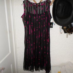 Sandra Darren Mesh Layered Dress NWT Size 10